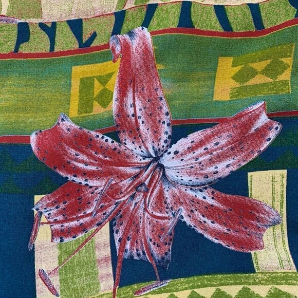 Vintage Donna Morgan Mini Dress Sleeveless Drop Waist Floral Tropical Print - Picture 7 of 10